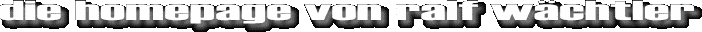 die homepage von ralf wchtler